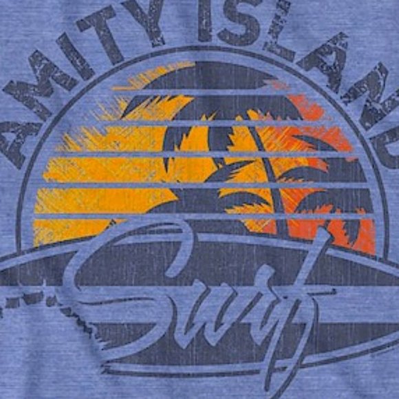 JAWS Surf Logo Soft Grey Tee Shirt - Picture 5 of 7